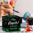 thumbnail image 5 of Honeeladyy Graduation Card Box Holder, 2025 Congrats Grad Foldable Cardboard Decorations Box for Graduation Party Favors Decor Party Supplies, 8.9x8.9x8.9in (Green), 5 of 6