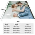 thumbnail image 6 of Personalised Photo Blanket Customized Blanket Picture Blanket Personalised for Kids Adults Birthday Anniversary Wedding Valentines Christmas Personalized Gifts 10 Photos 4 Size, 6 of 6