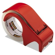 Scotch Compact and Quick Loading Dispenser For Box Sealing Tape, 3" Core, Plastic, Red