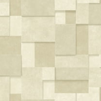 Decorline Duchamp Wheat Patchwork Metallic Wallpaper