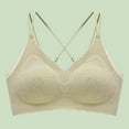 thumbnail image 4 of Penkiiy Women Bras Woman's Comfortable Lace Breathable Bra Underwear No Rims Yellow Bras, 4 of 4