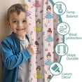 thumbnail image 3 of Blackout Kids Curtains,Princess and Ballerina Pink Pattern Children's Insulated Curtains Set Of 2,Bedroom Essentials,Toddler Room Decor 52"x84", 3 of 5