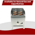12" Commercial Countertop Gas Charbroilers, Heavy Duty Natural/Propane