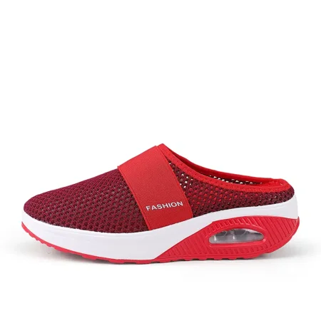 

Yishow-A1 Women‘s Air Cushion Sole Slip-On Walking Shoes Comfortable & Breathable Mesh Shoes Women‘s Footwear