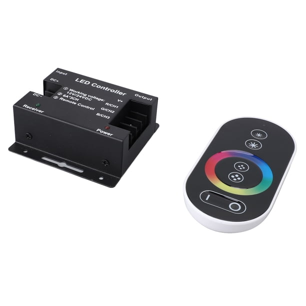RGB LED Touch Remote Controller, DC12V-24V 6 Director de Teclas de Dimina del LED Castivo RF RF Inalla PAR