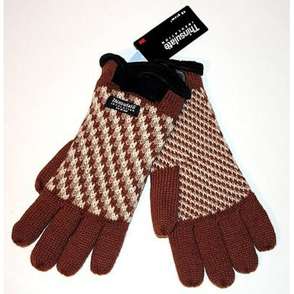 THINSULATE Insulation 40 Gram WINTER Ladie's KNITTED Gloves ACRYLIC Wool LARGE