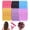 Black, Rose red, Pink, Blue, Purple, Yellow, variant on GIRACOA 30 PCS Soft Foam Hair Curlers, Heatless Sleep Overnight Pillow Hair Rollers for Long Short Hair Styling Tools