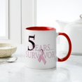 thumbnail image 6 of CafePress - 5 Years Breast Cancer Survivor Mug - 11 oz Ceramic Mug - Novelty Coffee Tea Cup, 6 of 6