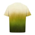 thumbnail image 5 of QQAMB Mens Gradient T-Shirt Short Sleeve Ombre Color Crewneck Shirt Slim Fit Casual Sports Tee Lightweight Summer Basic Tops Green 3XL, 5 of 5