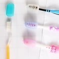 thumbnail image 3 of OULII 10Pcs Portable Toothbrush Coverings Food Grade Silicone Caps for Business Trip Protection, 3 of 8
