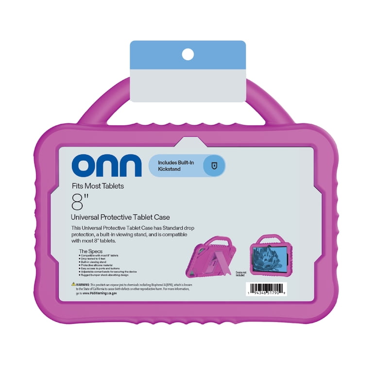 onn Universal Protective Tablet Case for Most 8