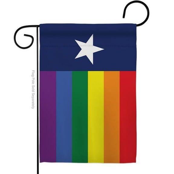 Americana Home & Garden G149682-BO Texas Pride Support Pride 13 x 18.5 in. Double-Sided Decorative Horizontal Garden Flags for House Decoration Banner Yard Gift