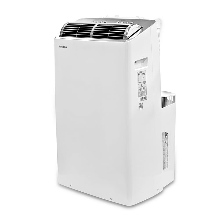 Restored Toshiba 14,000 BTU (12,000 BTU DOE) 115-Volt Inverter Wi-Fi Quiet  42 dB Portable Air Conditioner w/ Heat upto 550 sq. ft. White (Refurbished)  - Walmart.com