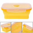 thumbnail image 4 of Recipientes de silicona plegables para almacenar alimentos, sin BPA y reutilizables, diseño que ahorra espacio para la cocina, tapa hermética, aptos para microondas, congelador y lavavajillas, juego, 4 of 5