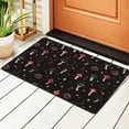 thumbnail image 1 of DouZhe Magical Mushrooms Ladybugs Rugs Doormat, Non-Slip Machine Washable Carpets Floor Door Mat , 36" x 24", 1 of 6
