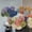 Dark Blue, variant on RKSTN Fake Flowers Hydrangea Artificial Flowers with Stems for Valentine's Day, Weddings, Mother's Day, Home Centerpieces Decor Painting Style - Mint Green