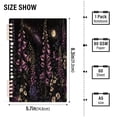 thumbnail image 2 of FORMRS 1-Subject Spiral Notebook 8" x 5" College Ruled 60 Refillable Sheet A5 Hard Cover, Dark Gothic Floral, 2 of 7