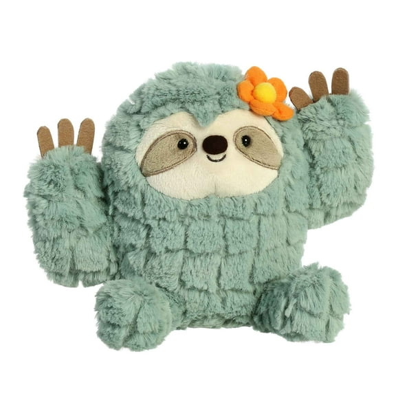 Aurora - Small Green Cactus Kingdom - 8" Cactus Sloth - Whimsical Stuffed Animal