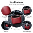 Car Door Storage Box, PU Leather Auto Side Pocket Organizer, Stick-On ...