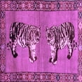 thumbnail image 1 of Ahgly Company Indoor Square Persian Purple Traditional Area Rugs, 7' Square, 1 of 4