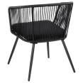 thumbnail image 2 of Bouclair Chaise en Corde d'Extérieur Noire, 2 of 5