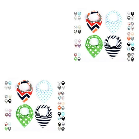 

2pcs 4Pcs Baby Bibs Colorful Print Cotton Soft Bandana Saliva Towel Newborn Triangle Scarf