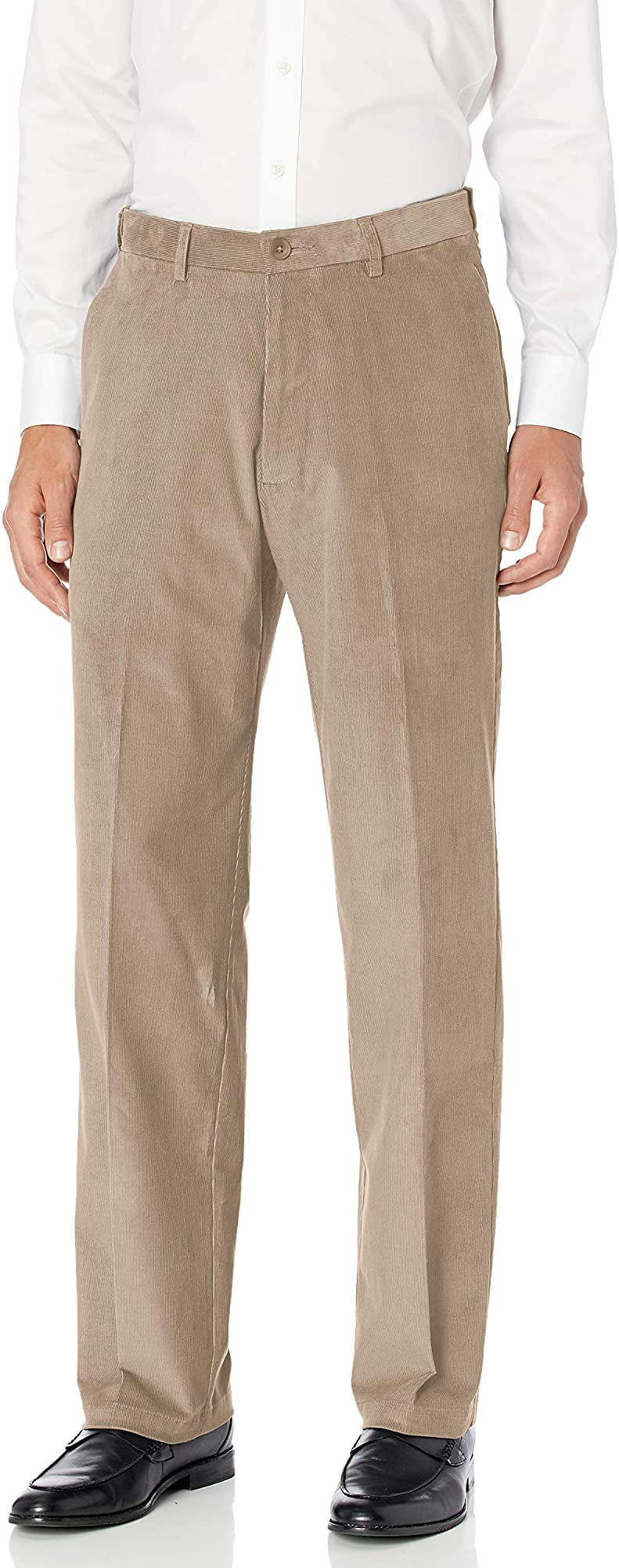 Haggar Mens Corduroy Classic Fit Flat Front Expandable Waistband Pant Walmart Canada