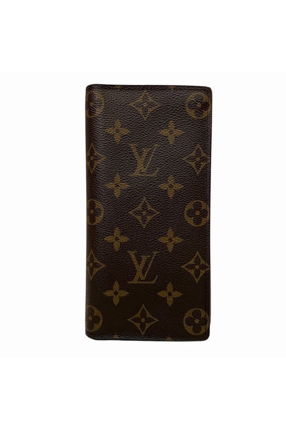 Pre-Owned Louis Vuitton Monogram Portefeuille Brazza M66540 Long Wallet for Men and Women