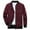 Burgundy, variant on ZQUUVOU Men's Jacket Solid Color Long Sleeve Hoodless Casual Coat (Black,M)