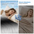 thumbnail image 2 of Black White Cooling Blanket,Lightweight Breathable Summer Throw Blanket with Double Sided Cold Effect,Gradient Gray Monochrome Minimalist Stripe Picnic Blankets Bed Sheet for Hot Sleepers 60"x80", 2 of 8
