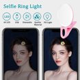 thumbnail image 3 of Selfie Clip on Ring Light, Mini Rechargeable Adjustable Brightness Light , USB Flash Lighting for iPhone/Android Cell Phone Photography,Video, Vlogging, 3 of 9
