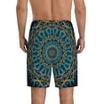thumbnail image 3 of Kdxio Mandala Print Mens Sleep Shorts Bottoms Soft Comfy Pajama Wear Pants with Drawstring Pockets, 3 of 7