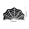 thumbnail image 3 of Euahivb Halloween Spider Web Bath Mat 23.6×15.8 Inch Soft Polyester Gothic Floor Rug Spooky Bathroom Doormat for Tub Shower Bedroom Doorway Fall Decor, 3 of 9