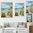thumbnail image 4 of Designart "Seashore Remembrance III" Beach Floater Framed Wall Art Living Room, 4 of 5