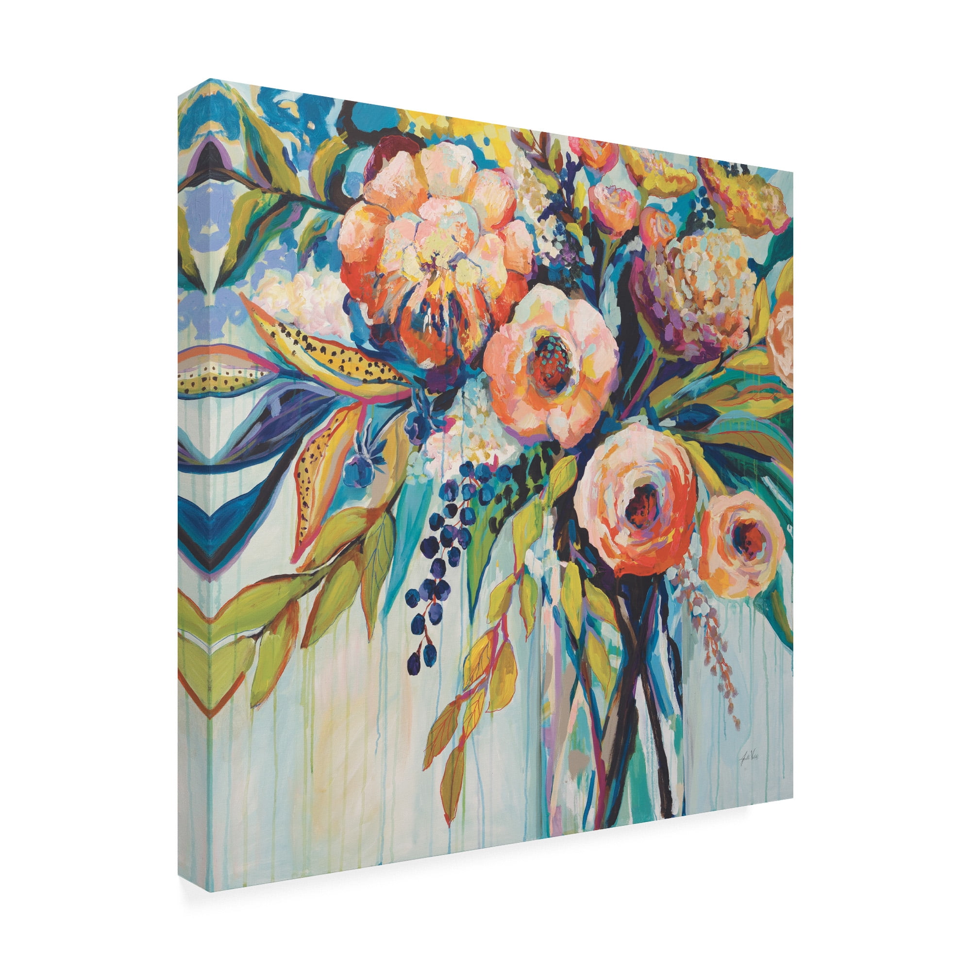Trademark Fine Art 'Color Celebration' Canvas Art by Jeanette Vertentes