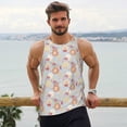 thumbnail image 6 of KLL Butterfly Flower Print Men's Muscle Gym Workout Stringer Tank Tops Bodybuilding Fitness T-Shirts Tank Tops Men-Medium, 6 of 7