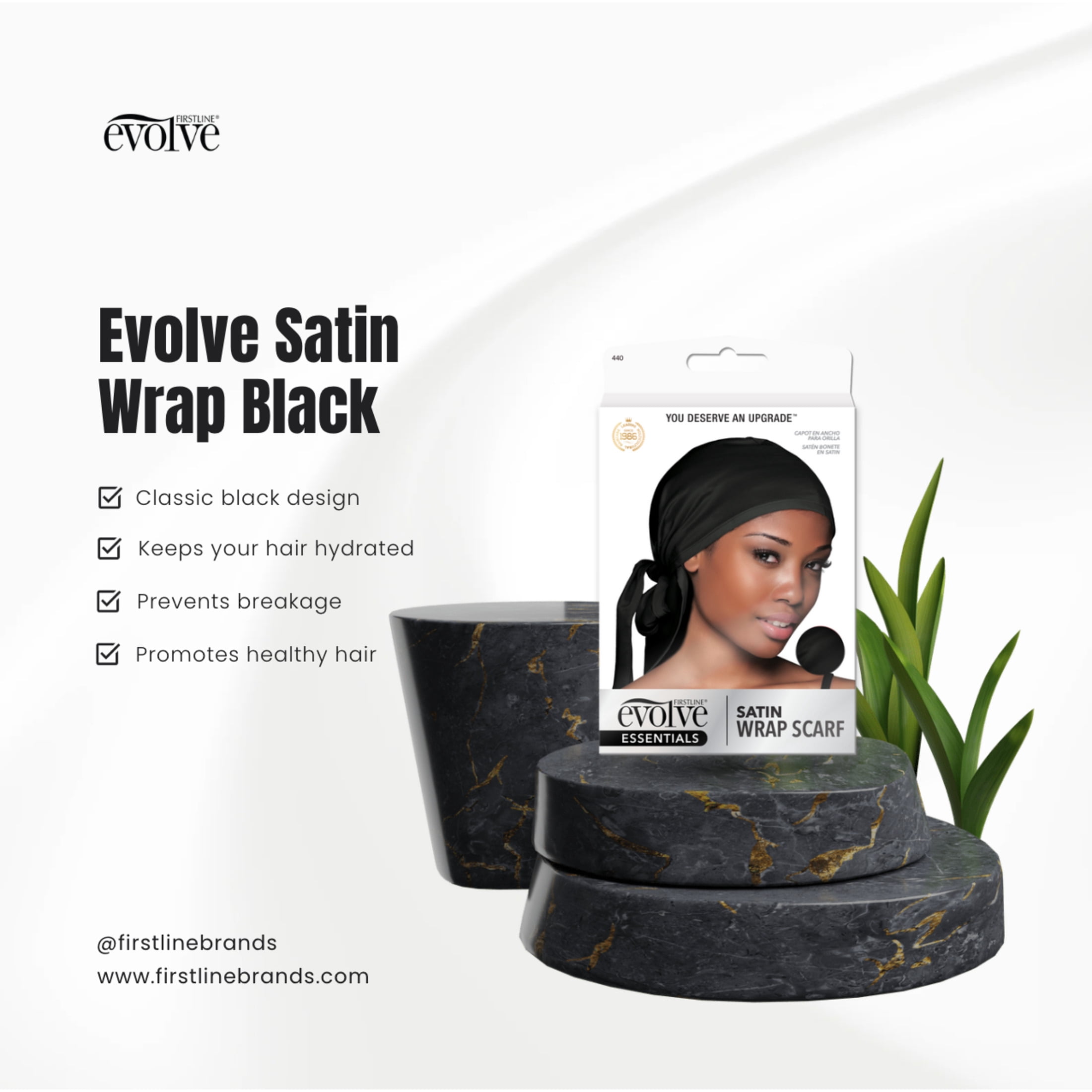 Evolve Satin Wrap Black