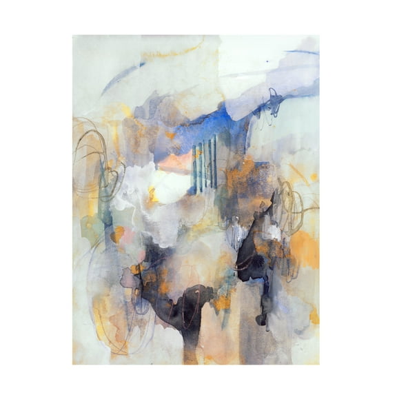 Victoria Barnes 'Watercolor Tatter IV' Canvas Art