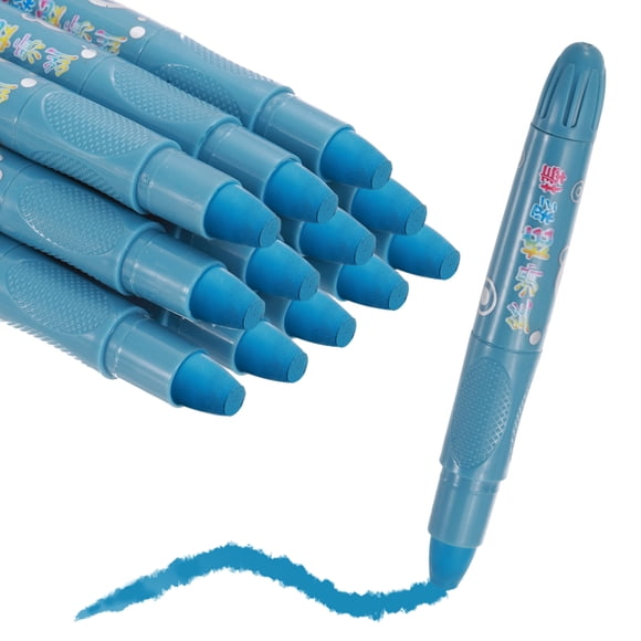 Uxcell Twist Crayons Twist Crayons Gel Set Blue Gray Pack of 12