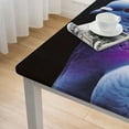 thumbnail image 5 of WYYP Pigeon Symbolism Beeple Square Tablecloth Waterproof Resistant Fabric 100% Polyester Fiber 36*36, 5 of 8