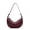 wine red, variant on Genuine Leather Crescent Bag, Women's Grainy Hobo Underarm Shoulder Crossbody Purse