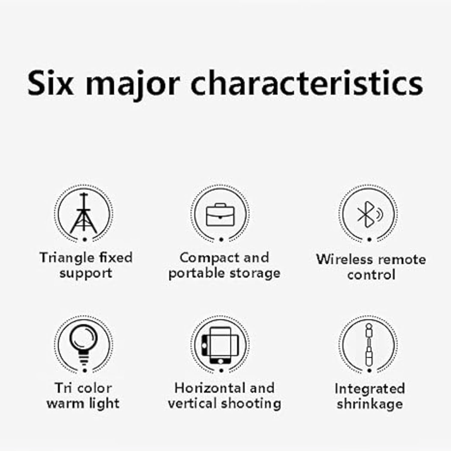 Bluetooth Selfie Stick Tripod 3 in 1 - Extendable Phone Stand with Wireless Remote & 360° Rotation, Portable Travel Tripod for iPhone, Android, Vlogging, Video Calls（black）