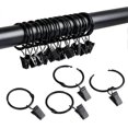thumbnail image 1 of 18 Pack Metal Openable Curtain Rings With Clips, 1.22 Inch Interior Diameter, 1 of 2