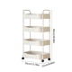 thumbnail image 3 of Carrito de almacenamiento con ruedas de 4 niveles y reposabrazos | Organizador de plástico para cocina y baño | Carrito multiusos móvil para sala, dormitorio y oficina, 3 of 6