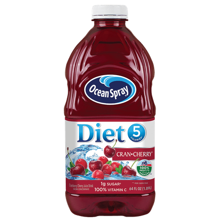 Juice Diet - (2 Pack) Ocean Spray Diet Juice, Cran-Cherry, 64 Fl Oz, 1 Count