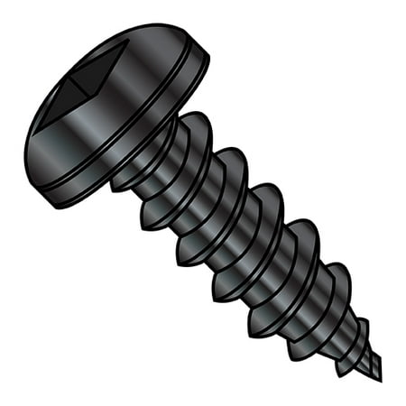 

10-12X1 1/4 Square Pan Self Tapping Screw Type A Fully Threaded Black Oxide (Pack Qty 3 000) BC-1020AQPB