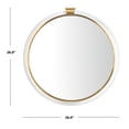 thumbnail image 4 of SAFAVIEH Couture Donzel 26" x 26" Brass Contemporary Wall Mirror, 4 of 8