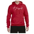 thumbnail image 2 of Blessed Inspirational Quote Heart Love Inspirational/Christian Unisex Graphic Hoodie Sweatshirt, Red, 2XL, 2 of 3