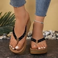 thumbnail image 2 of Dakaela Women's Flip Flops Arch Support Ladies Wedge Platform Thong Sandals Non Slip Summer Shoes, 2 of 6