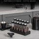 thumbnail image 4 of Coffee Beans Storage Container Display Rack Walnut Tea Tube Bottle, 4 of 5